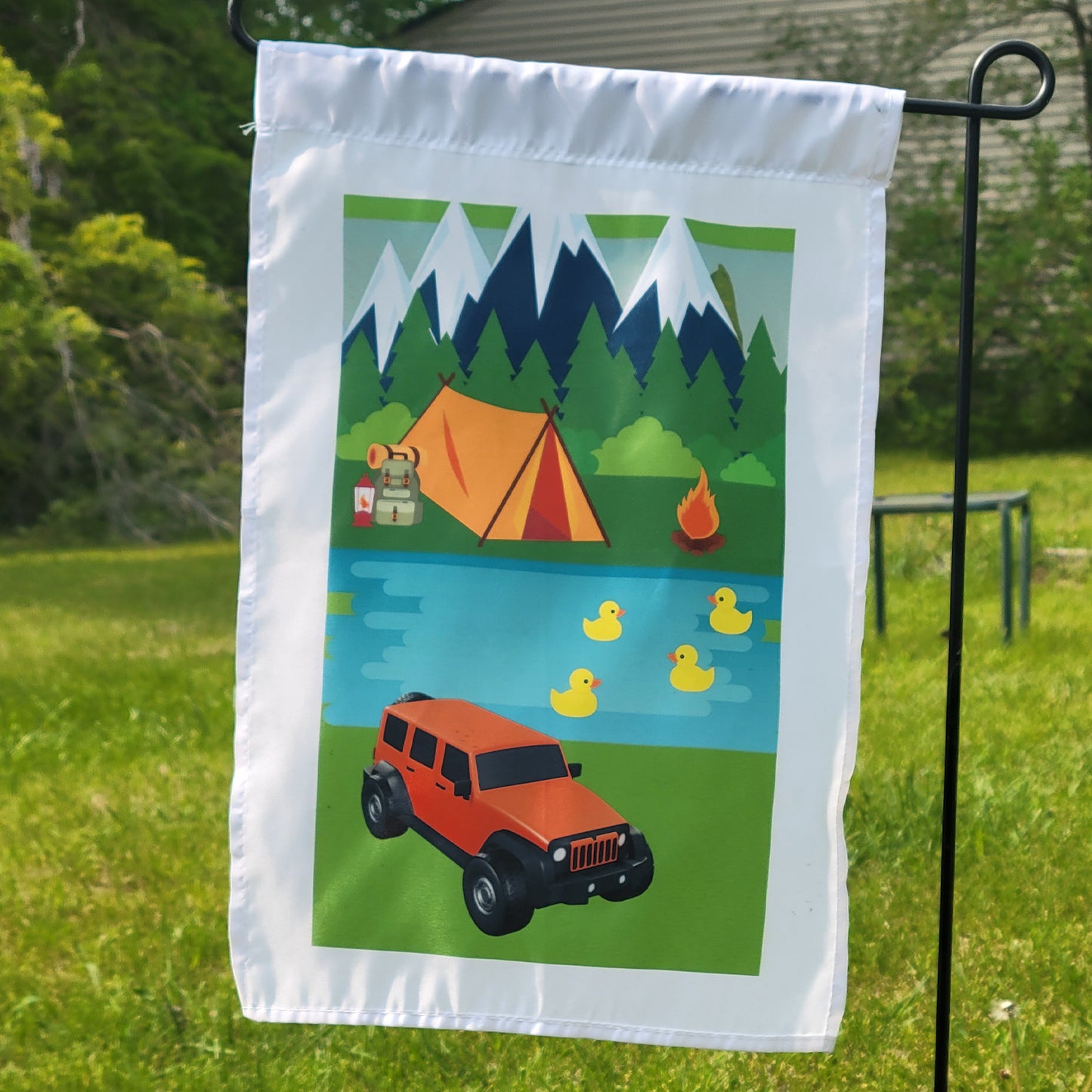 Duckin Around Garden/Campsite Flag• Camping Ducks