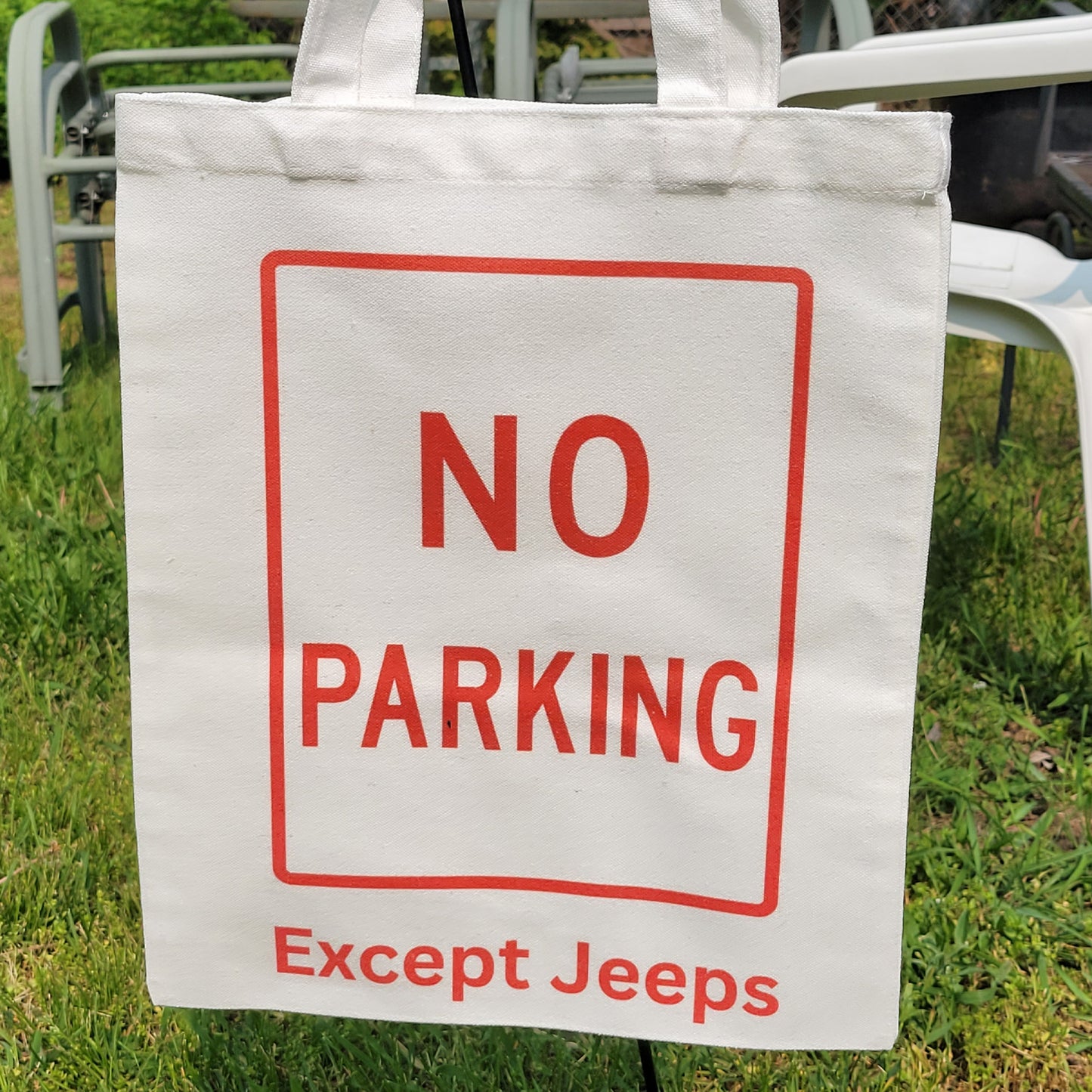 Duckin Around Tote Bag • No Parking | Except Jeeps